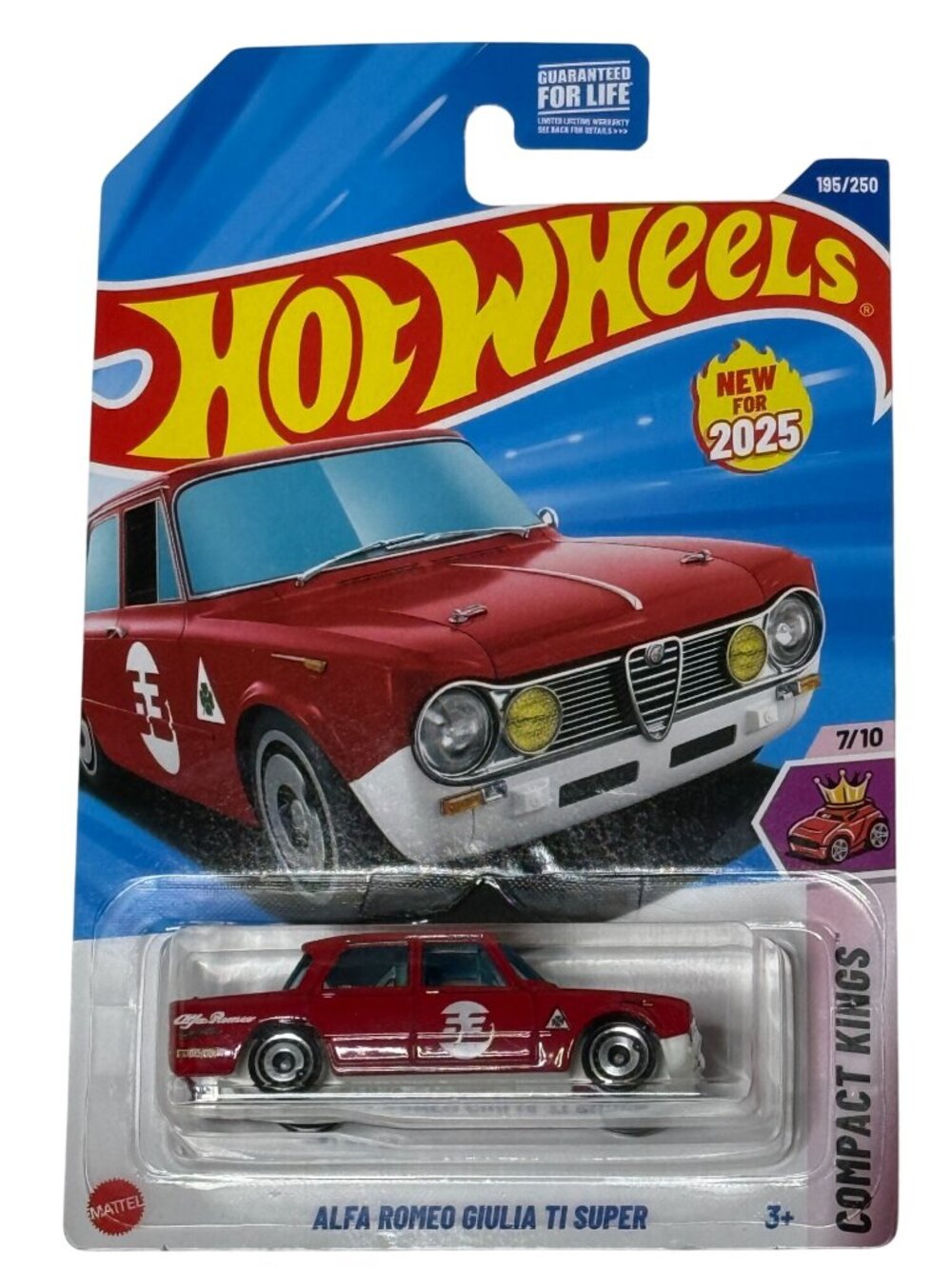 Hot Wheels Alfa Romeo Giulia TI Super 2025 Compact Kings 7/10 Diecast Car 1:64